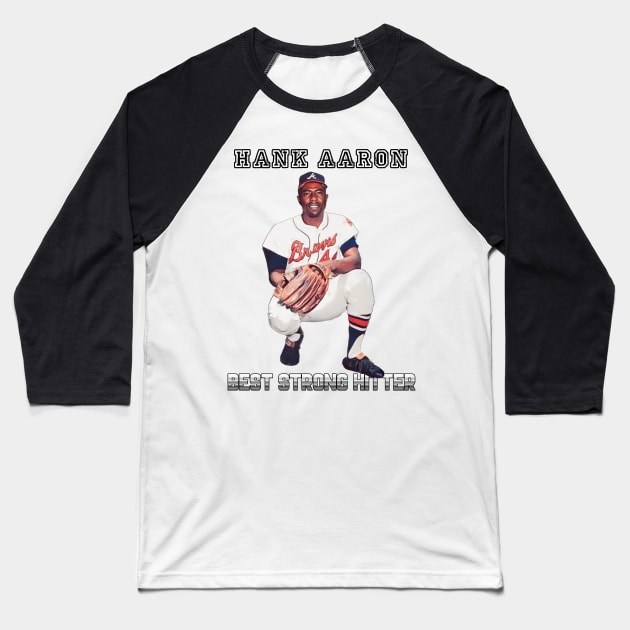 Hank Aaron Best strong Hitter 44 Baseball T-Shirt by Home Audio Tuban